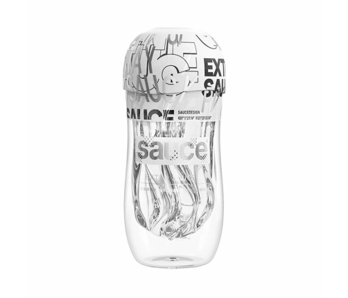 Sauce Cup Intimate Machine White - Dual-Sided, CyberSkin TPE, 28-33mm