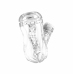 Sauce Cup Intimate Machine White - Dual-Sided, CyberSkin TPE, 28-33mm