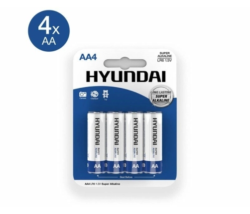 GP Super Alkaline AA LR6 Baterie 1.5V 4 sztuki wydajne