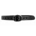 Master Series Black Leather Adjustable Choker with Steel O-Ring, 45.7 cm