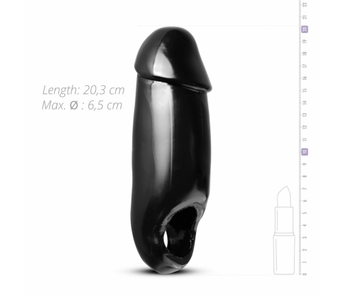 XR Brands Fat Dick Black Intimate Sleeve Enhancer 6