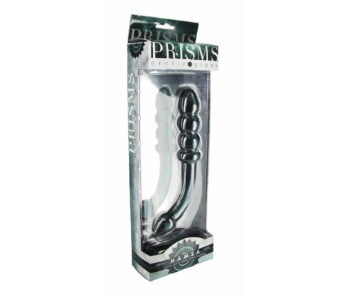 Hamsa Dual-Ended Glass Intimate Massager Smoky Jade Large