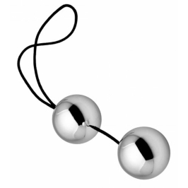 XR Brands Sterling Grey Kegel Training Balls Silicone Waterproof