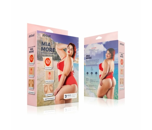 You2Toys AirDoll Mia More Plus Size Inflatable Model with 3 Openings