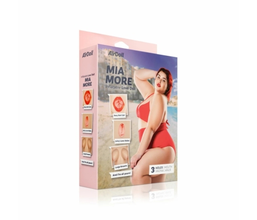 You2Toys AirDoll Mia More Plus Size Inflatable Model with 3 Openings