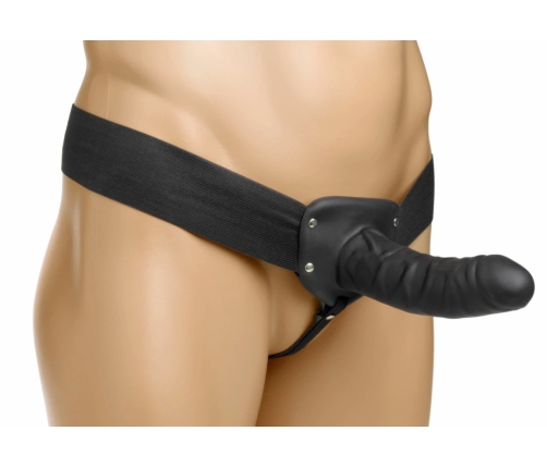 Size Matters Hollow Silicone Support System - Adjustable, Black, 15 cm