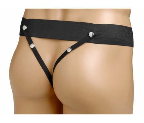 Size Matters Hollow Silicone Support System - Adjustable, Black, 15 cm