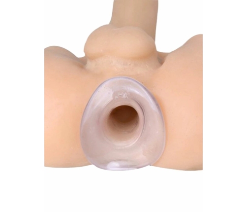 XR Brands Cock Dock Clear Hollow Tunnel Plug 11cm TPE