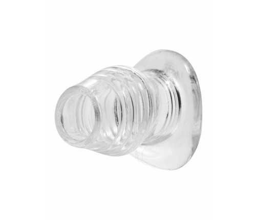 XR Brands Cock Dock Clear Hollow Tunnel Plug 11cm TPE