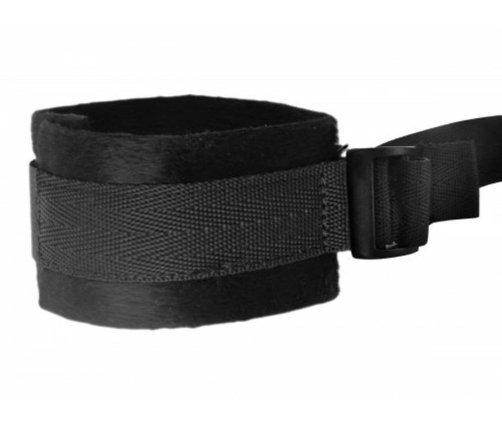 XR Brands Hold Me Bed Bondage Set Black - Adjustable Restraint System