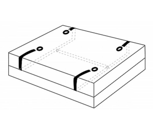 XR Brands Hold Me Bed Bondage Set Black - Adjustable Restraint System