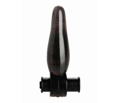 XR Brands Bum Tickler Mini Black Vibrating Anal Plug 6.5cm TPR