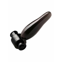 XR Brands Bum Tickler Mini Black Vibrating Anal Plug 6.5cm TPR