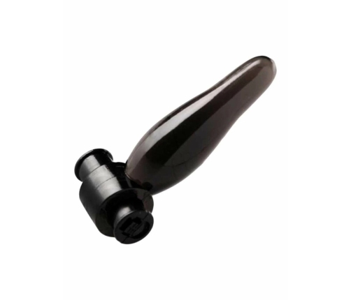 XR Brands Bum Tickler Mini Black Vibrating Anal Plug 6.5cm TPR