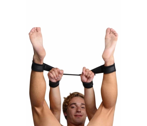 Master Series Poseidon Adjustable Restraint System 4-Cuff Black 37cm