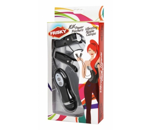 XR Brands Power Pinchers Adjustable Vibrating Clamp System Black