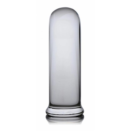 XR Brands Pillar Glass Cylinder Plug Large - Durable Clear Design