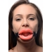 Master Series Silicone Adjustable Oral Training Gag Black
