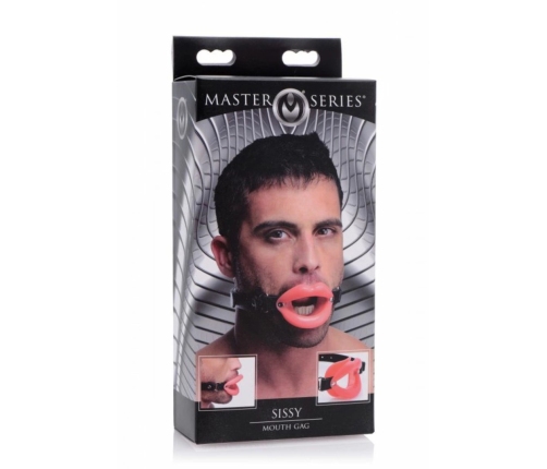 Master Series Silicone Adjustable Oral Training Gag Black