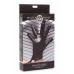 XR Brands Pleasure Poker Multi-Texture Intimate Glove, Black, Universal Size