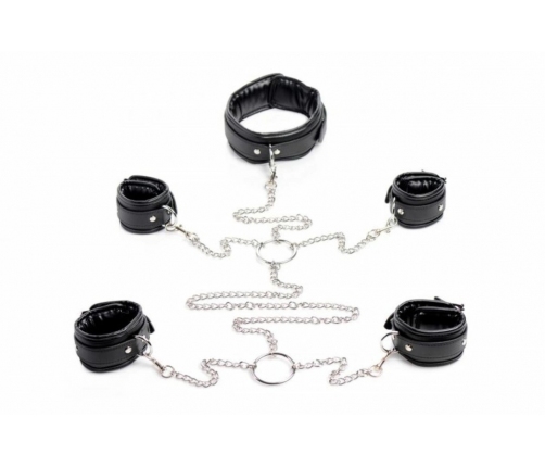 Master Series Restriction Collar & Cuff System Adjustable Steel Chains