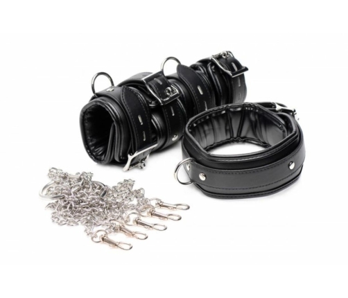 Master Series Restriction Collar & Cuff System Adjustable Steel Chains