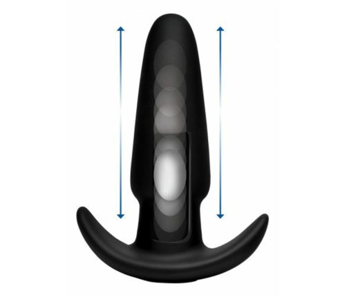 XR Brands Thump-It Silicone Plug Medium with Remote & Kinetic System