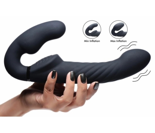 Swirl Black Wireless Strapless Intimate System with Inflatable Ball