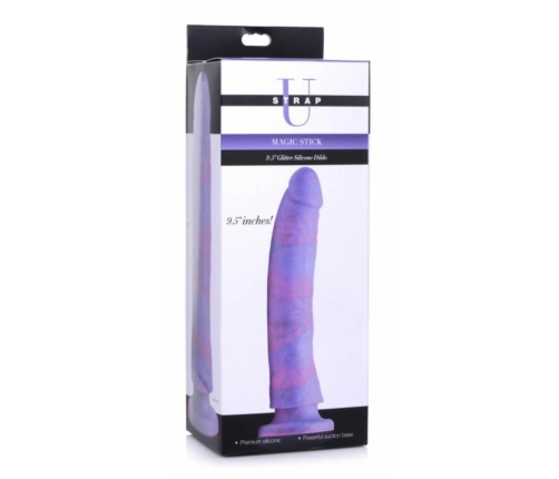 Blush Novelties Magic Stick Silicone Intimate Device 24cm Glitter Edition