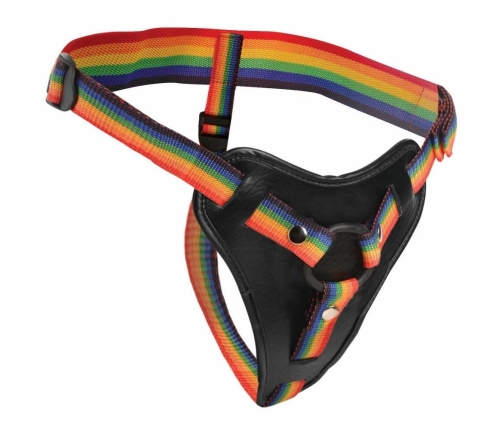 Pipedream Take the Rainbow Adjustable Universal Harness, Black