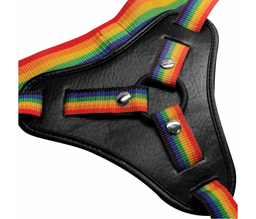 Pipedream Take the Rainbow Adjustable Universal Harness, Black