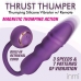 Thru Thumper Silicone Thrusting Device with Wireless Remote, Black