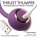 Thru Thumper Silicone Thrusting Device with Wireless Remote, Black