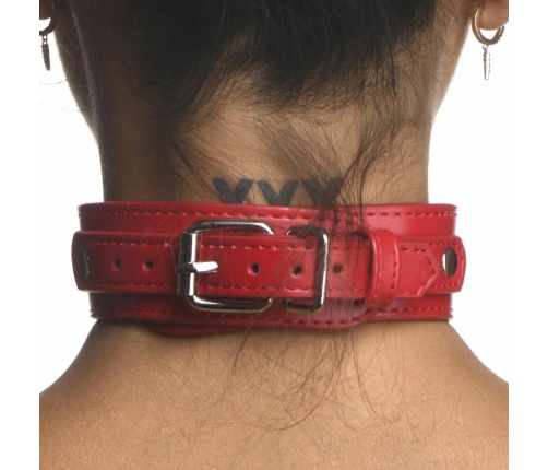 Sportsheets Chest Harness Red - Adjustable Vegan Leather Strap System