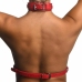 Sportsheets Chest Harness Red - Adjustable Vegan Leather Strap System