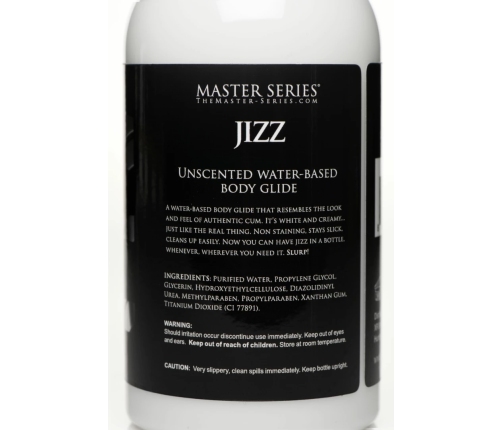 Jizz Body White Water-Based Lubricant 488 ml - Long-Lasting Formula