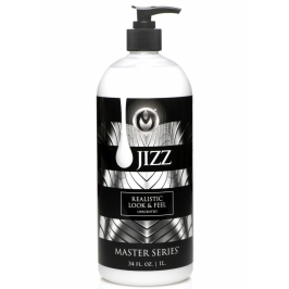 Jizz White Premium Water-Based Lubricant 1L - Creamy Texture, Unscented
