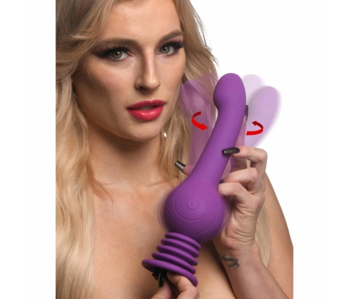 IN Silicone Intimate Motion Device Purple - Rotating & Thrusting, USB Rechargeable