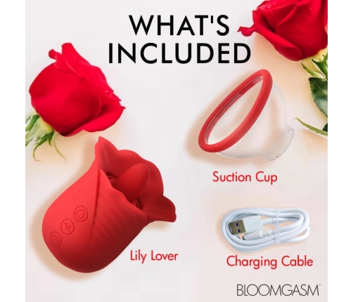 Lily Lover Intimate System with Suction & Multi-Mode Vibration, Pink, 11cm