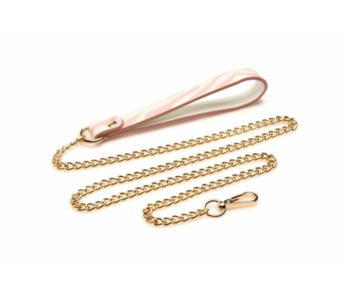 XR Brands Kitty Pink Bondage Set Vegan Leather Gold Accents Adjustable