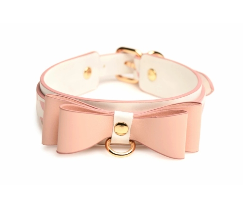 XR Brands Kitty Pink Bondage Set Vegan Leather Gold Accents Adjustable