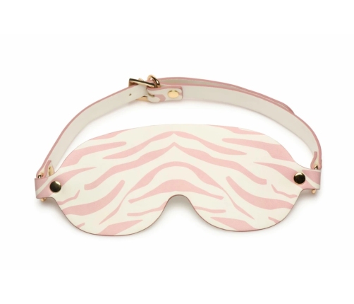XR Brands Kitty Pink Bondage Set Vegan Leather Gold Accents Adjustable
