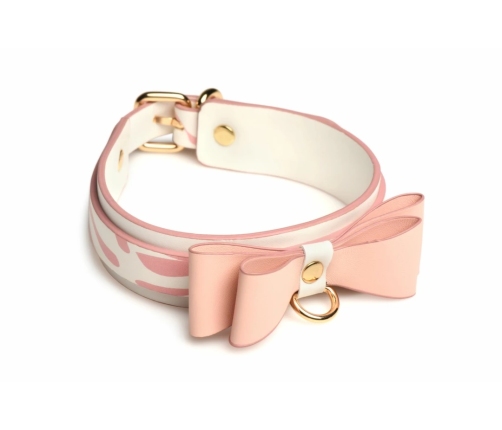 XR Brands Kitty Pink Bondage Set Vegan Leather Gold Accents Adjustable