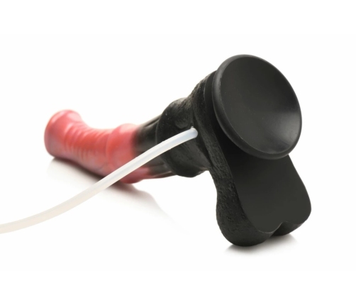 XR Brands Centaur Intimate Silicone Machine Black/Red 100ml with Suction Cup