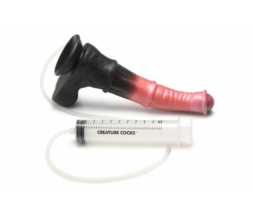 XR Brands Centaur Intimate Silicone Machine Black/Red 100ml with Suction Cup