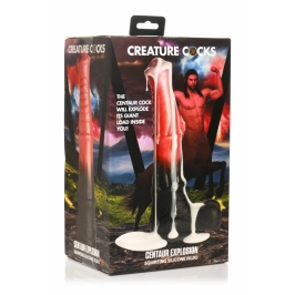 XR Brands Centaur Intimate Silicone Machine Black/Red 100ml with Suction Cup