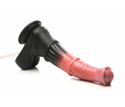 XR Brands Centaur Intimate Silicone Machine Black/Red 100ml with Suction Cup