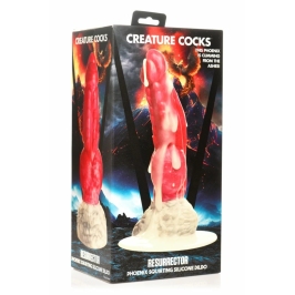 XR Brands Resurrector Phoenix Silicone Intimate Device Red/White 22cm
