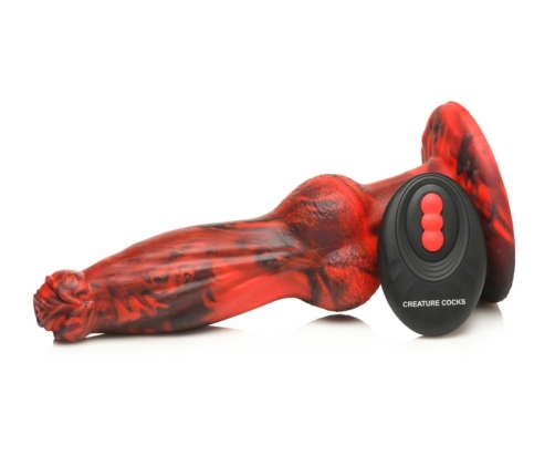 XR Brands Hel-Wolf Red & Black - Model z funkcją ruchu i wibracji