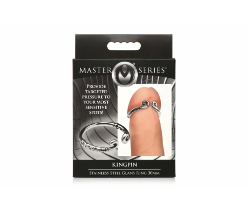 XR Brands Stainless Steel Pressure Ring Silver - Ergonomic Metal Design